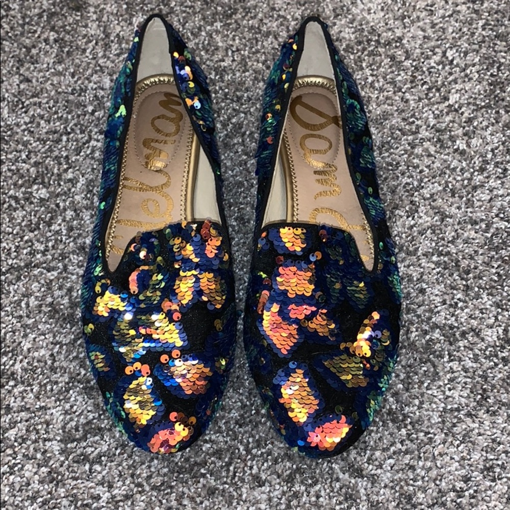 Sequin Loafers in Multicolor by Sam Edelman